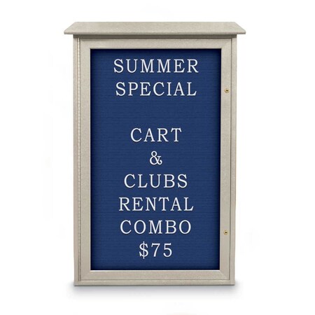 United Visual Products Indoor Enclosed Combo Board, 72"x36", White Frame/Black & Black UVCB7236W-BLACK-BLACK